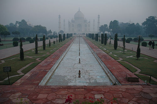The Taj Choking in Early Morning Smog