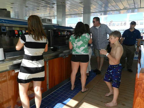 Disney Fantasy refillable drink station