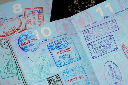 Passport Inside Stamps