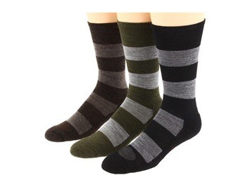 3 stripped socks