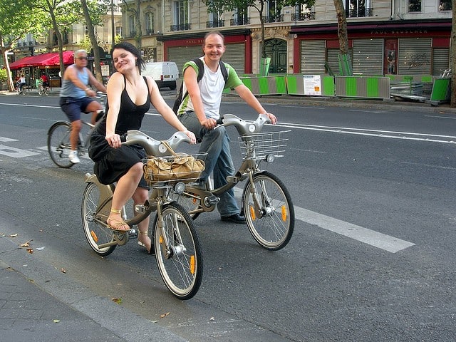 People enjoy riding their bikes